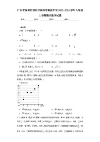 广东省深圳市福田区深圳市高级中学2023-2024学年八年级上学期期末数学试题(含答案)