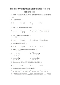 安徽省淮北市五校联考2022-2023学年七年级下学期月考（三）数学试卷(含解析)