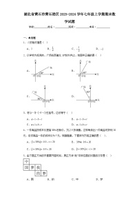 湖北省黄石市黄石港区2023-2024学年七年级上学期期末数学试题(含答案)