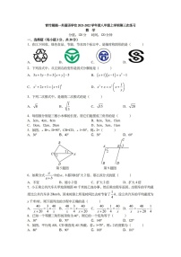 湖南省长沙市青竹湖湘一外国语学校2021-2022学年八年级上学期第三次月考数学试卷