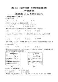 安徽省宿州市萧县2023-2024学年八年级上学期期末数学试题