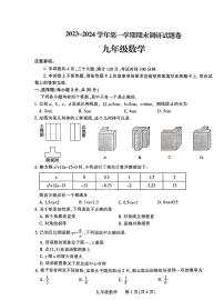 2023-2024学年河南省平顶山市九年级上学期期末数学试卷及答案（北师大版）