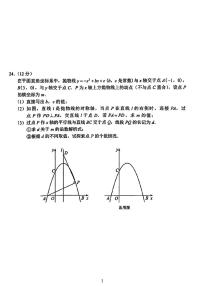 2024武汉市各区九年级期末考试压轴题合集无答案