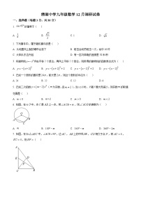 2023-2024学年浙江省金华市义乌市绣湖中学教育集团九年级上学期12月月考数学试题