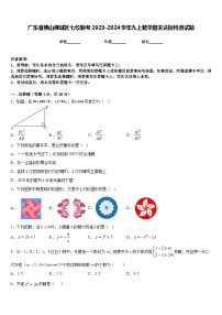 广东省佛山禅城区七校联考2023-2024学年九上数学期末达标检测试题含答案