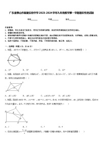 广东省佛山市超盈实验中学2023-2024学年九年级数学第一学期期末检测试题含答案