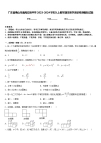 广东省佛山市南海实验中学2023-2024学年九上数学期末教学质量检测模拟试题含答案