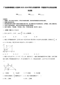 广东省惠州惠阳区六校联考2023-2024学年九年级数学第一学期期末学业质量监测模拟试题含答案