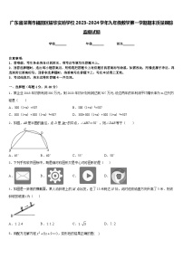 广东省深圳市福田区耀华实验学校2023-2024学年九年级数学第一学期期末质量跟踪监视试题含答案