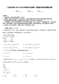 广东省汕尾市2023-2024学年数学九年级第一学期期末质量检测模拟试题含答案