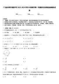 广东省深圳市海韵中学2023-2024学年九年级数学第一学期期末质量跟踪监视模拟试题含答案