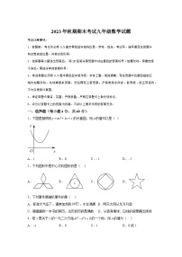 重庆市武隆区2023-2024学年九年级上学期期末数学试题（含解析）