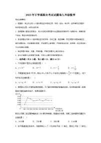 湖南省常德市澧县2023-2024学年九年级上学期期末数学试题（含解析）