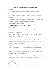 湖南省株洲市渌口区2023-2024学年九年级上学期期末数学试题（含解析）