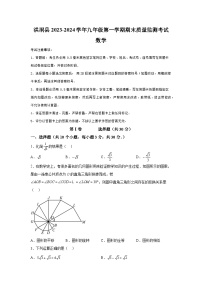 山西省临汾市洪洞县2023-2024学年九年级上学期期末数学试题（含解析）