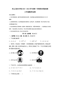 湖北省武汉市洪山区2023-2024学年八年级上学期期末数学试题（含解析）