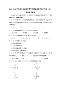 2023-2024学年四川省成都市青羊区树德实验学校八年级（上）期末数学试卷（含解析）