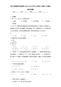 四川省绵阳市涪城区2023-2024学年七年级上学期1月期末数学试题(含答案)