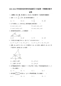 2023-2024学年陕西省西安市西咸新区八年级（上）期末数学试卷（含解析）