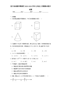 四川省成都市郫都区2023-2024学年七年级上学期期末数学试题(含答案)