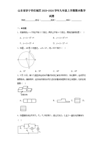 山东省济宁市任城区2023-2024学年九年级上学期期末数学试题(含答案)