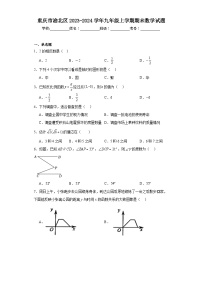 重庆市渝北区2023-2024学年九年级上学期期末数学试题(含答案)