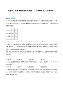 （全国通用）中考数学总复习 专题09 平面直角坐标系与函数（11个高频考点）（强化训练）（原卷版+解析）