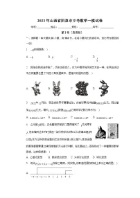 山西省阳泉市2023届九年级下学期中考一模数学试卷(含解析)