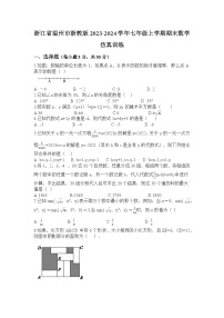 浙江省温州市2023-2024学年七年级上学期期末数学仿真训练