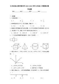 江苏省连云港市海州区2023-2024学年七年级上学期期末数学试题(含答案)