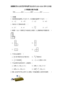 新疆维吾尔自治区伊犁哈萨克自治州2023-2024学年七年级上学期期末数学试题(含答案)