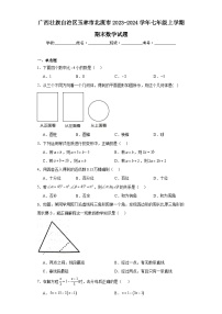 广西壮族自治区玉林市北流市2023-2024学年七年级上学期期末数学试题(含答案)