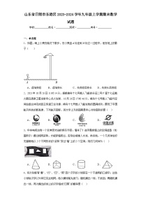 山东省日照市东港区2023-2024学年九年级上学期期末数学试题(含答案)