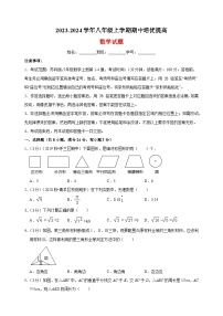 2023-2024学年苏科版八年级上学期数学期中培优提高卷（含答案解析）