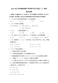 13，海南省海口市华侨中学2023-2024学年九年级上学期期末数学试卷