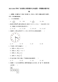 2023-2024学年广东省阳江市阳春市七年级（上）期末数学试卷(含解析)