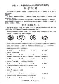 四川省泸州市泸县2023－2024学年八年级上学期期末教学质量检测数学试题