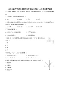 2023-2024学年湖北省襄阳市谷城县七年级（上）期末数学试卷（含解析）