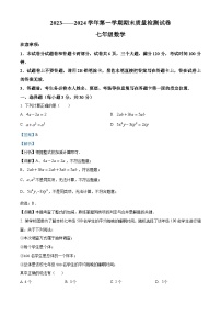 河南省平顶山市叶县2023-2024学年七年级上学期期末数学试题