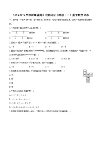 2023-2024学年河南省商丘市梁园区七年级（上）期末数学试卷（含解析）