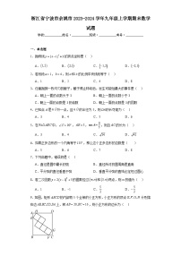 浙江省宁波市余姚市2023-2024学年九年级上学期期末数学试题(含答案)