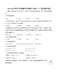 2023-2024学年广东省肇庆市怀集县七年级（上）期末数学试卷（含解析）