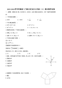 2023-2024学年河南省三门峡市灵宝市七年级（上）期末数学试卷（含解析）