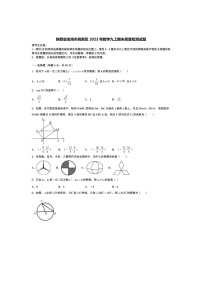 陕西省宝鸡市高新区2022-2023学年上学期九年级期末数学试题（图片版无答案）