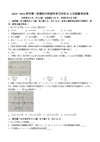 江苏省镇江市2023-2024学年九年级上学期期末数学试题(无答案)