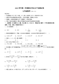 浙江省绍兴市新昌县2023-2024学年七年级上学期期末数学试题