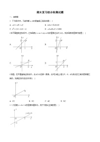 苏科版2023-2024学年八年级数学上册期末复习综合检测试题