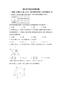 苏科版2023-2024学年九年级数学上册期末复习综合检测试题(1)及答案