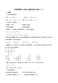 苏科版2023-2024学年七年级上册数学期末综合试卷