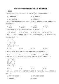 苏科版2023—2024学年数学九年级上册 期末拔高试题